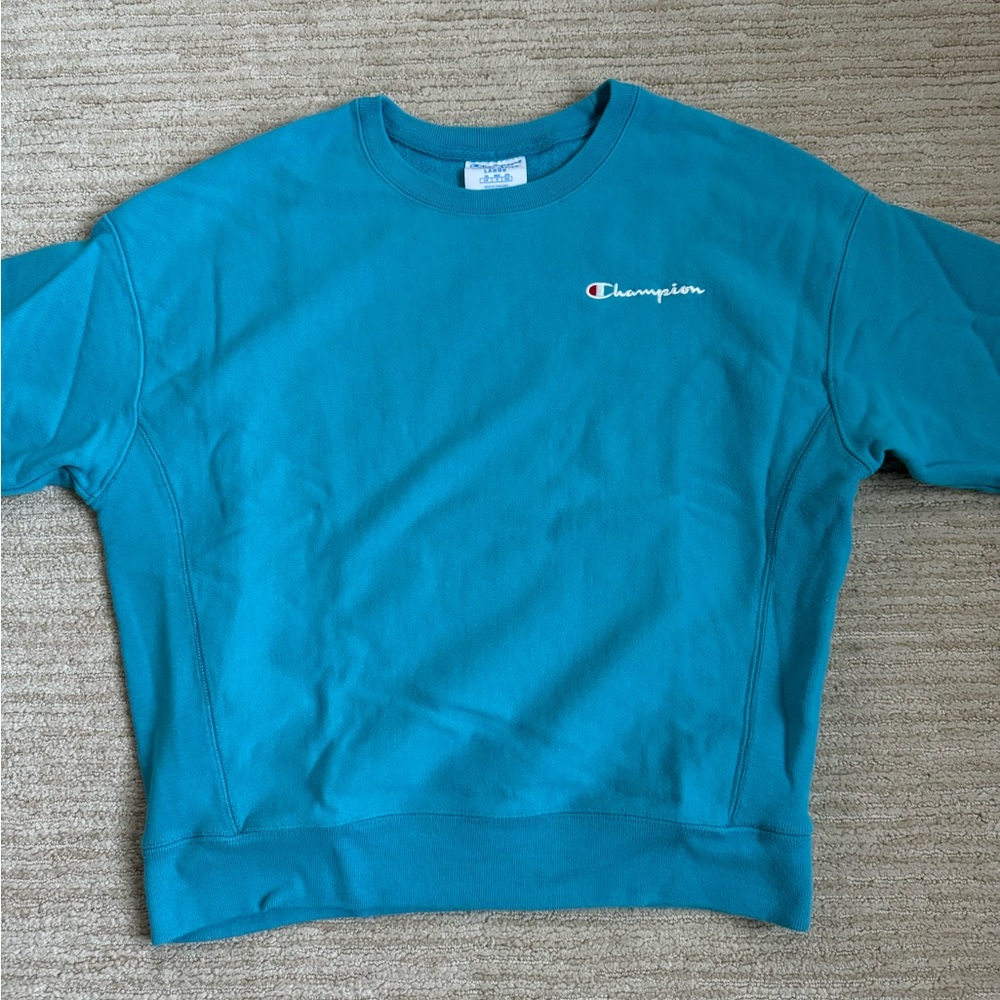 Champion blue crewneck (L)